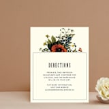 "Vintage Garden Invite" - Direction Cards in Vintage Beige by Alisa Wismer - Front