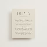 "Moderne" - Direction Cards in Graphite by Everett Paper Goods - Front