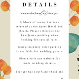 "Floral Splash" - Direction Cards in Wheat by Keen Peachy - Detail