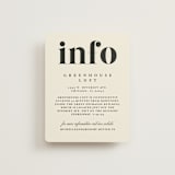"Big Date" - Direction Cards in Ivory by Anastasia Makarova - Front