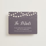 "Garden Lights" - Direction Cards in Plum by Hooray Creative - Front