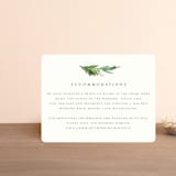 "Simple Pine Branches" - Direction Cards in Vanilla by Mere Paper - Front