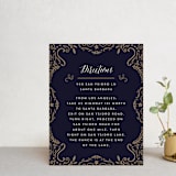 "Wedding Enchantment" - Direction Cards in Midnight by Chris Griffith - Front