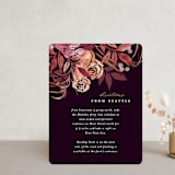"Fall Floral" - Direction Cards in Mauve by Alethea and Ruth - Front