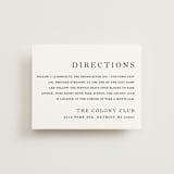 "Sophistotype" - Direction Cards in Sea Salt by Snow and Ivy - Front
