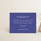 "United" - Direction Cards in Cobalt by Susan Brown - Front
