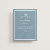 "Porcelain" - Direction Cards in Delft Blue by Ashley DeMeyere - Front
