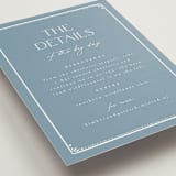 "Porcelain" - Direction Cards in Delft Blue by Ashley DeMeyere - Detail