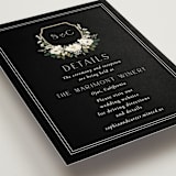 "Botanical Love" - Direction Cards in Black Tie by Susan Moyal - Detail