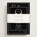 "Botanical Love" - Direction Cards in Black Tie by Susan Moyal - Assembled with Belly Band