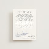"Coastal Toile" - Direction Cards in Periwinkle by Jenna Holcomb - Front