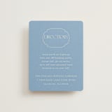 "Flora Arch" - Direction Cards in Cerulean by Baumbirdy - Front