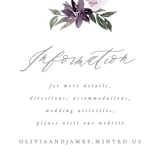 "Garden Stroll" - Direction Cards in Lilac by Creo Study - Detail