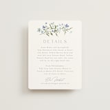 "Fleur" - Direction Cards in Aquamarine by Everett Paper Goods - Front
