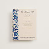 "Gilded" - Direction Cards in Cerulean by GeekInk Design - Front