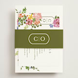 "Garland Monogram" - Direction Cards in Summer by Angela Marzuki - Assembled with Belly Band