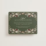 "fleur sauvage" - Direction Cards in Vert by Erin Deegan - Front