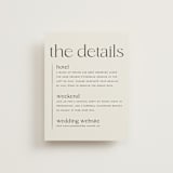 "Modern Monogram" - Direction Cards in Latte by Jackie Crawford - Front