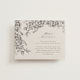 "etched floral" - Direction Cards in Stone by Phrosné Barwood - Front