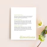 "float + celebrate" - Direction Cards in Celery by Float Paperie - Front