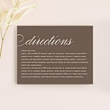 "Sweet scallop" - Direction Cards in Taupe by Annie Clark - Front
