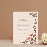 "Painterly Florals" - Direction Cards in Scarlet by Vivian Yiwing - Front