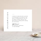 "Photographed" - Direction Cards in Ecru by Creo Study - Front