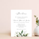 "Greenery Banner" - Direction Cards in Navy by Susan Moyal - Front