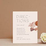 "Painted Sands" - Direction Cards in Terracotta by Chelsea Petaja - Front