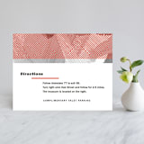 "Alexis" - Direction Cards in Coral by Calee A.H. Cecconi - Front