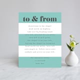 "Summer Palm" - Direction Cards in Leaf by Baumbirdy - Front