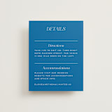 "Blossoms Abound" - Direction Cards in Cobalt by Genna Blackburn - Front