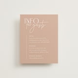 "Overlap" - Direction Cards in Terracotta by Kelly Schmidt - Front