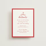 "Love in Bloom" - Direction Cards in Brick by Julia Liverton - Front