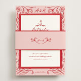 "Love in Bloom" - Direction Cards in Brick by Julia Liverton - Assembled with Belly Band