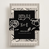 "Linea" - Direction Cards in Noir by Pixel and Hank - Assembled with Belly Band