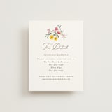 "Wildflower wreath" - Direction Cards in Peony by Yaling Hou Suzuki - Front