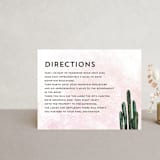 "Cacti" - Direction Cards in Rose Crystal by Cass Loh - Front