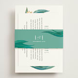 "Eucalyptus Leaves" - Direction Cards in Eucalyptus by Shannon Chen of Four Wet Feet Studio - Assembled with Belly Band