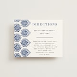 "Calcutta Stamp" - Direction Cards in Azure by Oma N. Ramkhelawan - Front