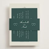 "Pair of Calla Lilies" - Direction Cards in Sage by Leah Bisch - Assembled with Belly Band