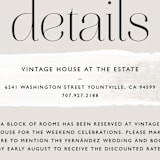 "Swoon" - Direction Cards in Cream by Lindsay Stetson Thompson - Detail