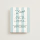 "Palm Stripes" - Direction Cards in Low Tide by Susan Zinader - Front