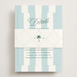 "Island Palm" - Direction Cards in Low Tide by Susan Zinader - Assembled with Belly Band