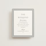 "Upper East" - Direction Cards in Charcoal by Megan Davis - Front