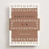 "Amari" - Direction Cards in Ivory by Oma N. Ramkhelawan - Assembled with Belly Band