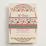 "Mughal Gardens" - Direction Cards in Ivory by Sherley Ferreira - Assembled with Belly Band