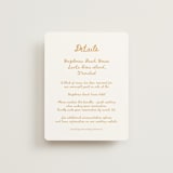 "Tribal Rythm" - Direction Cards in Amber by Selima Akhter - Front
