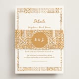 "Tribal Rythm" - Direction Cards in Amber by Selima Akhter - Assembled with Belly Band