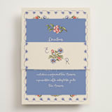 "Artisan Wedding" - Direction Cards in Sea by Chris Griffith - Assembled with Belly Band